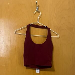Garage Sour Cherry Active Halter Tank Top